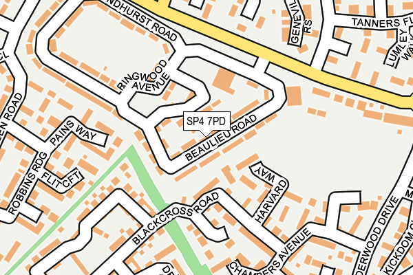 SP4 7PD map - OS OpenMap – Local (Ordnance Survey)