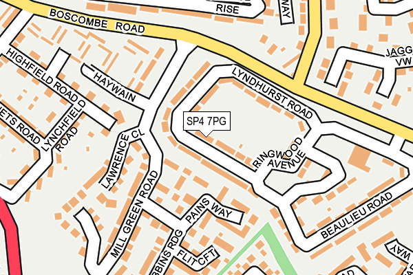 SP4 7PG map - OS OpenMap – Local (Ordnance Survey)