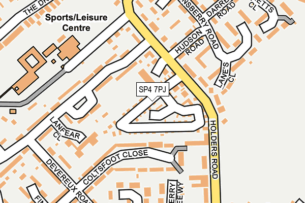 SP4 7PJ map - OS OpenMap – Local (Ordnance Survey)
