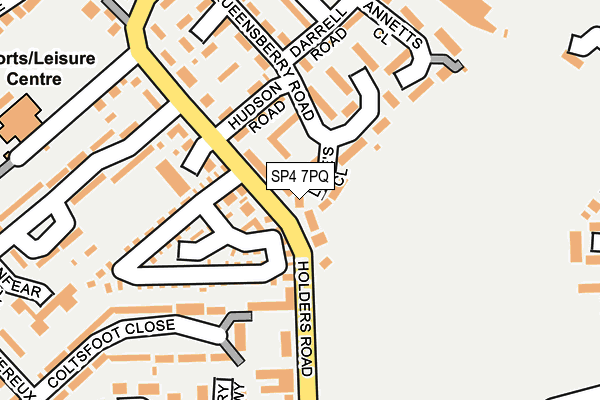 SP4 7PQ map - OS OpenMap – Local (Ordnance Survey)