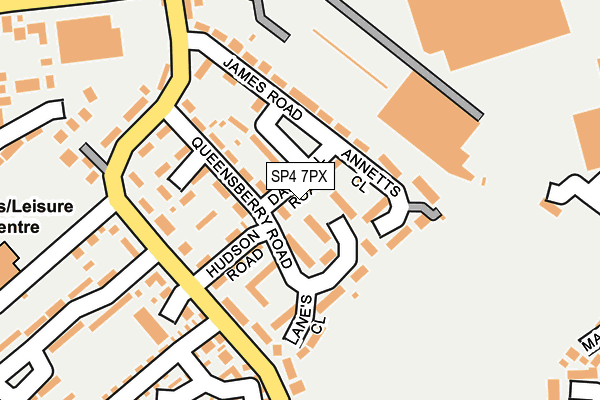 SP4 7PX map - OS OpenMap – Local (Ordnance Survey)