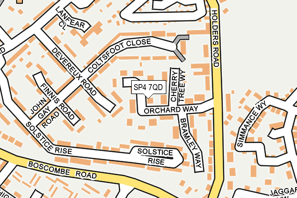 SP4 7QD map - OS OpenMap – Local (Ordnance Survey)
