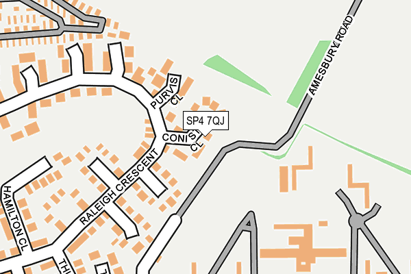 SP4 7QJ map - OS OpenMap – Local (Ordnance Survey)