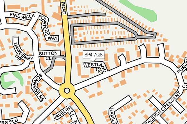 SP4 7QS map - OS OpenMap – Local (Ordnance Survey)