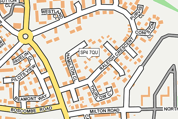 SP4 7QU map - OS OpenMap – Local (Ordnance Survey)