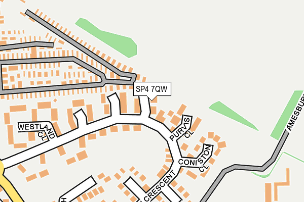 SP4 7QW map - OS OpenMap – Local (Ordnance Survey)