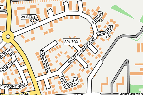 SP4 7QX map - OS OpenMap – Local (Ordnance Survey)