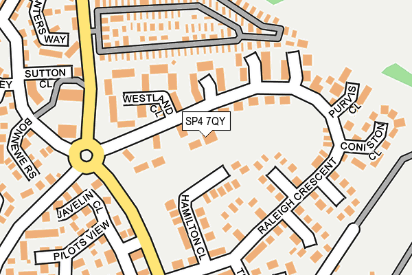 SP4 7QY map - OS OpenMap – Local (Ordnance Survey)