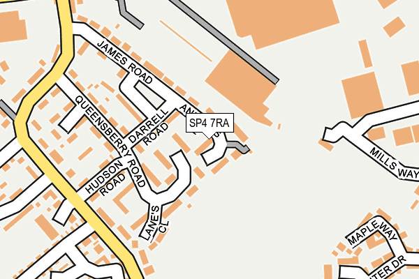 SP4 7RA map - OS OpenMap – Local (Ordnance Survey)