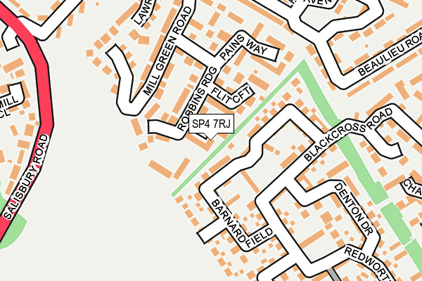 SP4 7RJ map - OS OpenMap – Local (Ordnance Survey)
