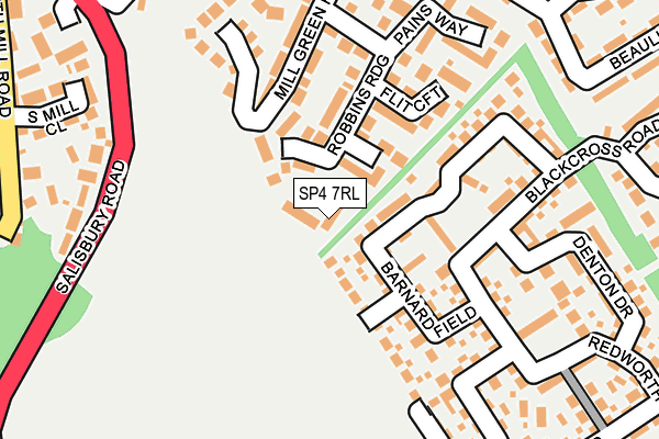 SP4 7RL map - OS OpenMap – Local (Ordnance Survey)