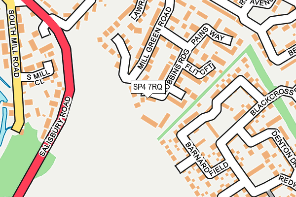SP4 7RQ map - OS OpenMap – Local (Ordnance Survey)
