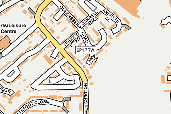 SP4 7RW map - OS OpenMap – Local (Ordnance Survey)