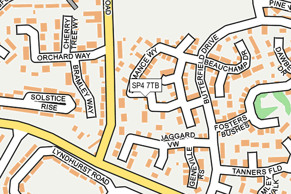 SP4 7TB map - OS OpenMap – Local (Ordnance Survey)