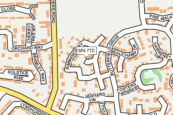 SP4 7TD map - OS OpenMap – Local (Ordnance Survey)