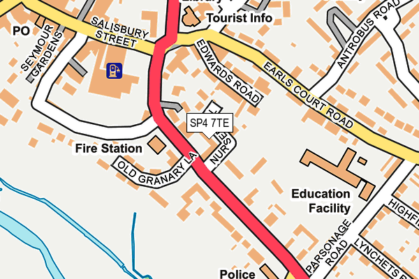 SP4 7TE map - OS OpenMap – Local (Ordnance Survey)