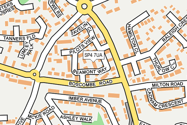 SP4 7UA map - OS OpenMap – Local (Ordnance Survey)
