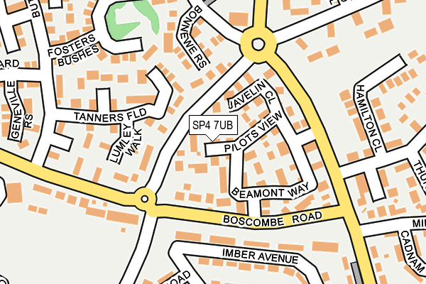 SP4 7UB map - OS OpenMap – Local (Ordnance Survey)