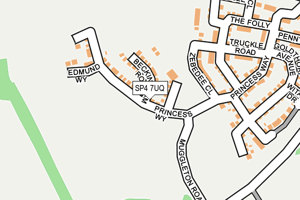 SP4 7UQ map - OS OpenMap – Local (Ordnance Survey)