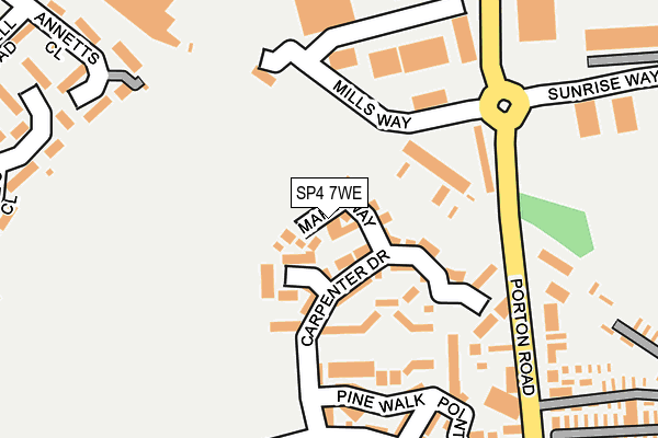 SP4 7WE map - OS OpenMap – Local (Ordnance Survey)