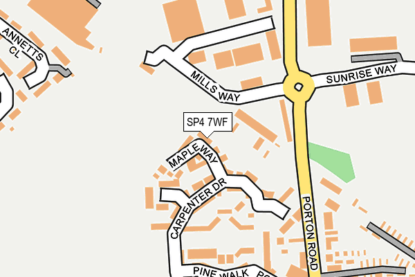 SP4 7WF map - OS OpenMap – Local (Ordnance Survey)