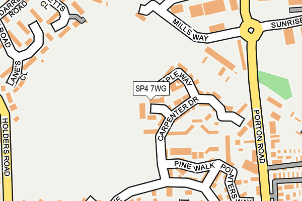 SP4 7WG map - OS OpenMap – Local (Ordnance Survey)