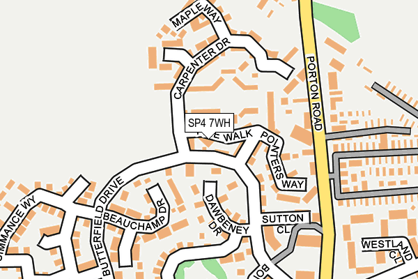 SP4 7WH map - OS OpenMap – Local (Ordnance Survey)