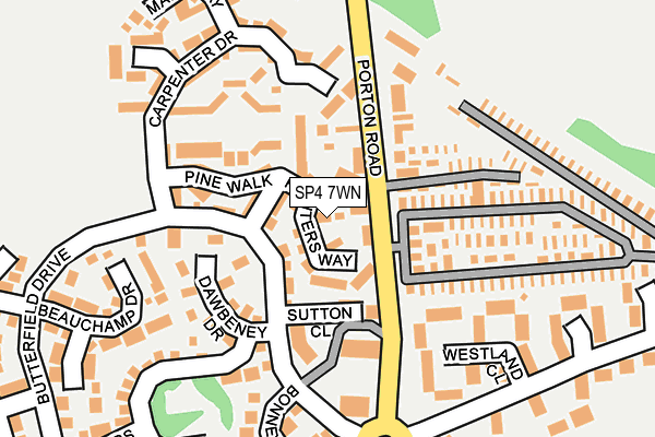 SP4 7WN map - OS OpenMap – Local (Ordnance Survey)