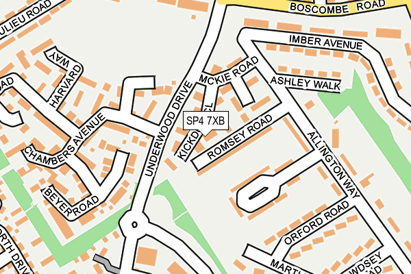 SP4 7XB map - OS OpenMap – Local (Ordnance Survey)