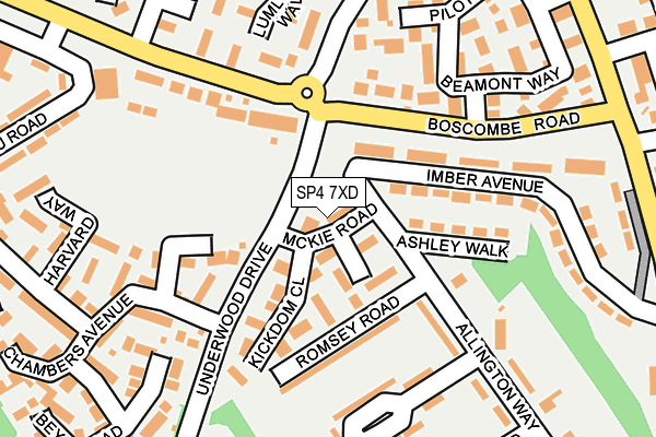 SP4 7XD map - OS OpenMap – Local (Ordnance Survey)