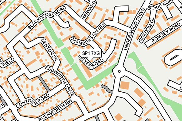 SP4 7XG map - OS OpenMap – Local (Ordnance Survey)