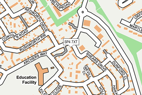 SP4 7XT map - OS OpenMap – Local (Ordnance Survey)