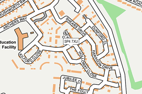 SP4 7XU map - OS OpenMap – Local (Ordnance Survey)
