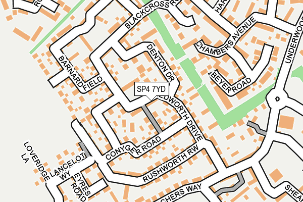 SP4 7YD map - OS OpenMap – Local (Ordnance Survey)