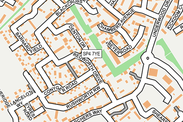 SP4 7YE map - OS OpenMap – Local (Ordnance Survey)