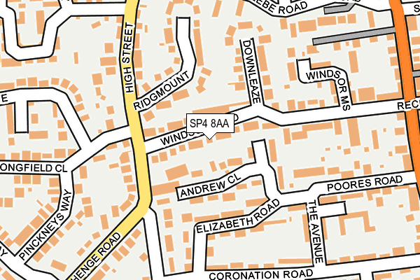 SP4 8AA map - OS OpenMap – Local (Ordnance Survey)