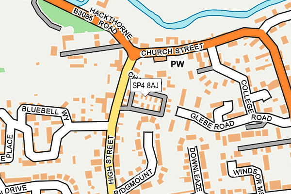 SP4 8AJ map - OS OpenMap – Local (Ordnance Survey)