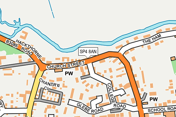 SP4 8AN map - OS OpenMap – Local (Ordnance Survey)
