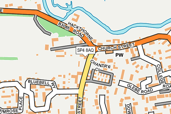 SP4 8AQ map - OS OpenMap – Local (Ordnance Survey)