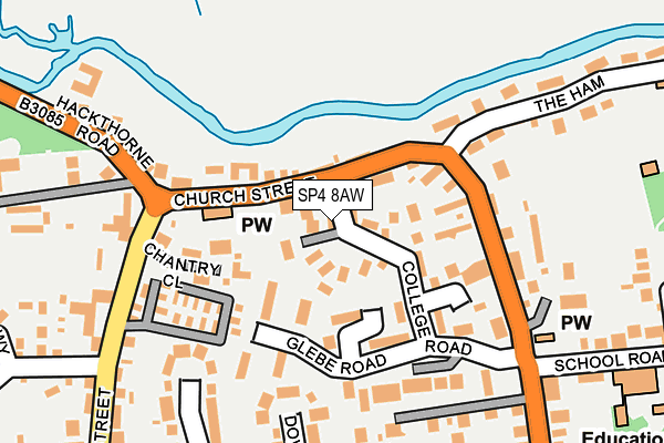 SP4 8AW map - OS OpenMap – Local (Ordnance Survey)