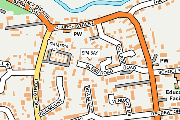 SP4 8AY map - OS OpenMap – Local (Ordnance Survey)