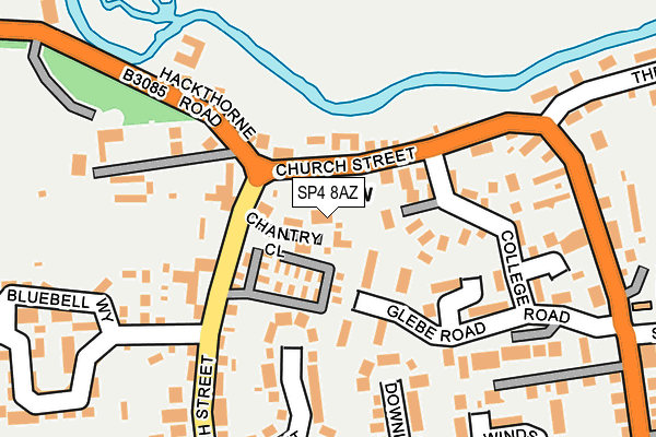 SP4 8AZ map - OS OpenMap – Local (Ordnance Survey)