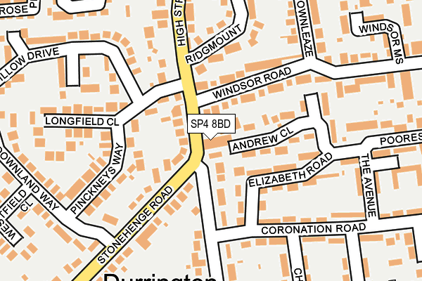 SP4 8BD map - OS OpenMap – Local (Ordnance Survey)