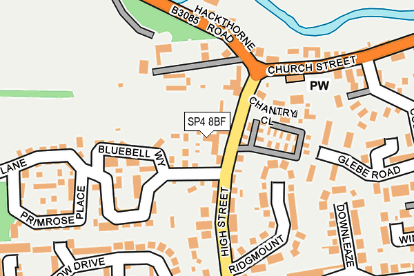 SP4 8BF map - OS OpenMap – Local (Ordnance Survey)