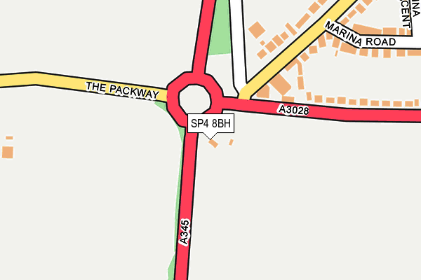 SP4 8BH map - OS OpenMap – Local (Ordnance Survey)