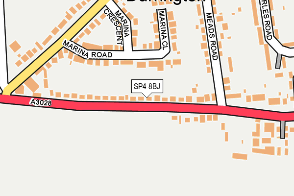 SP4 8BJ map - OS OpenMap – Local (Ordnance Survey)