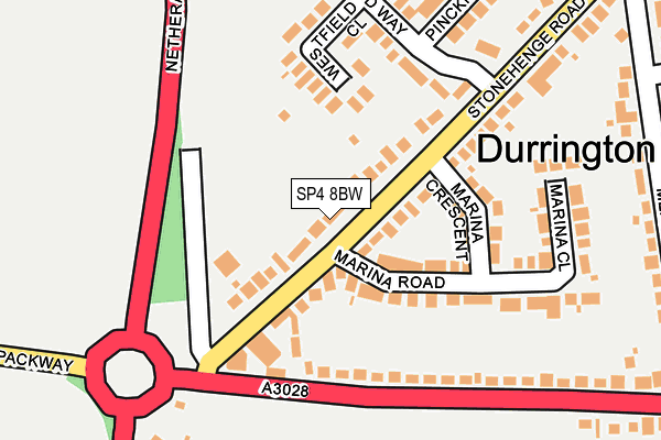 SP4 8BW map - OS OpenMap – Local (Ordnance Survey)