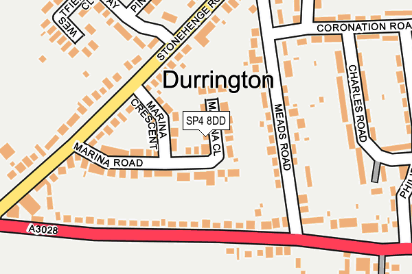 SP4 8DD map - OS OpenMap – Local (Ordnance Survey)