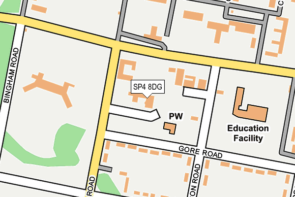 SP4 8DG map - OS OpenMap – Local (Ordnance Survey)