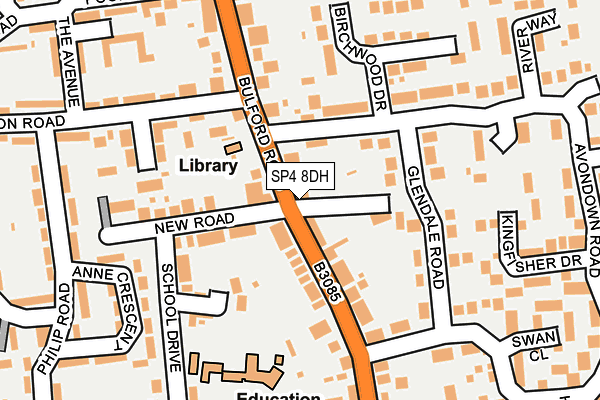 SP4 8DH map - OS OpenMap – Local (Ordnance Survey)